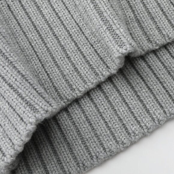 NWT YITAI Signature Rib Sweater-Grey - Picture 5 of 11